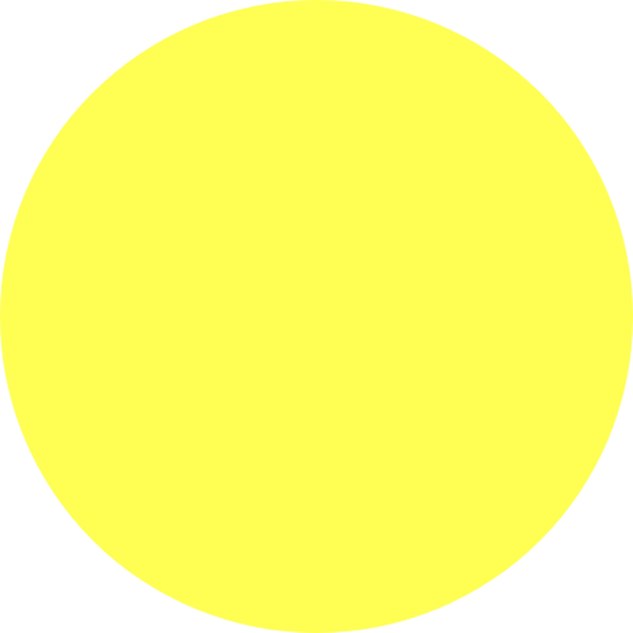 Ein leuchtend gelber Kreis auf einem schlichten weißen Hintergrund.